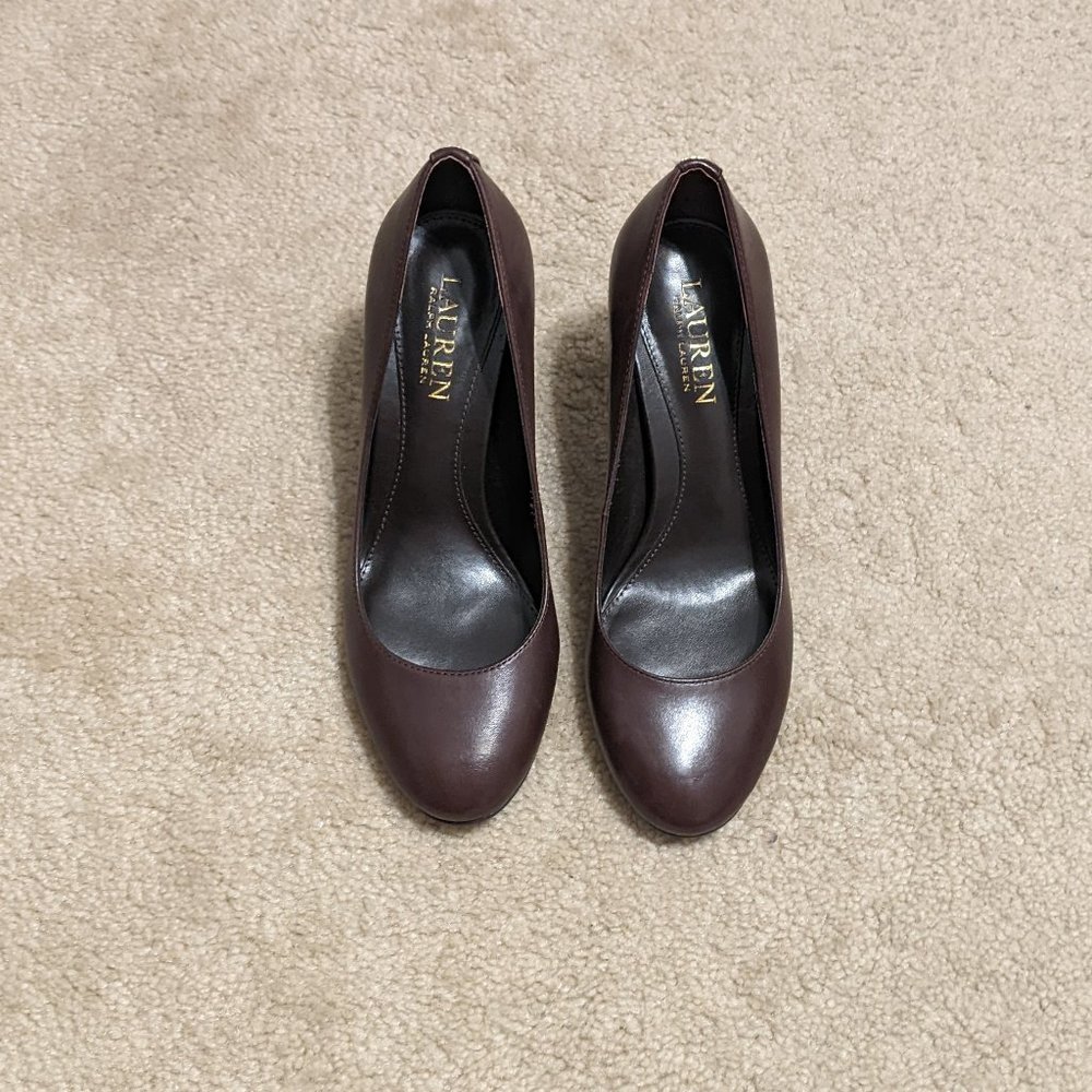 Dark Brown Lauren Ralph Lauren Pumps Size 6.5